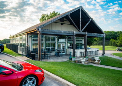 The Buffalo Creek Event Pavilion on a sunny day